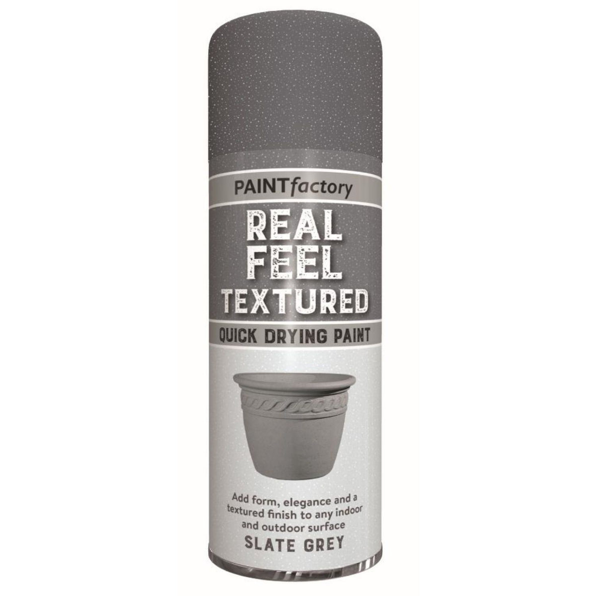 1X - Paint Factory Real Feel Grey 400ml Textured Spray Paint