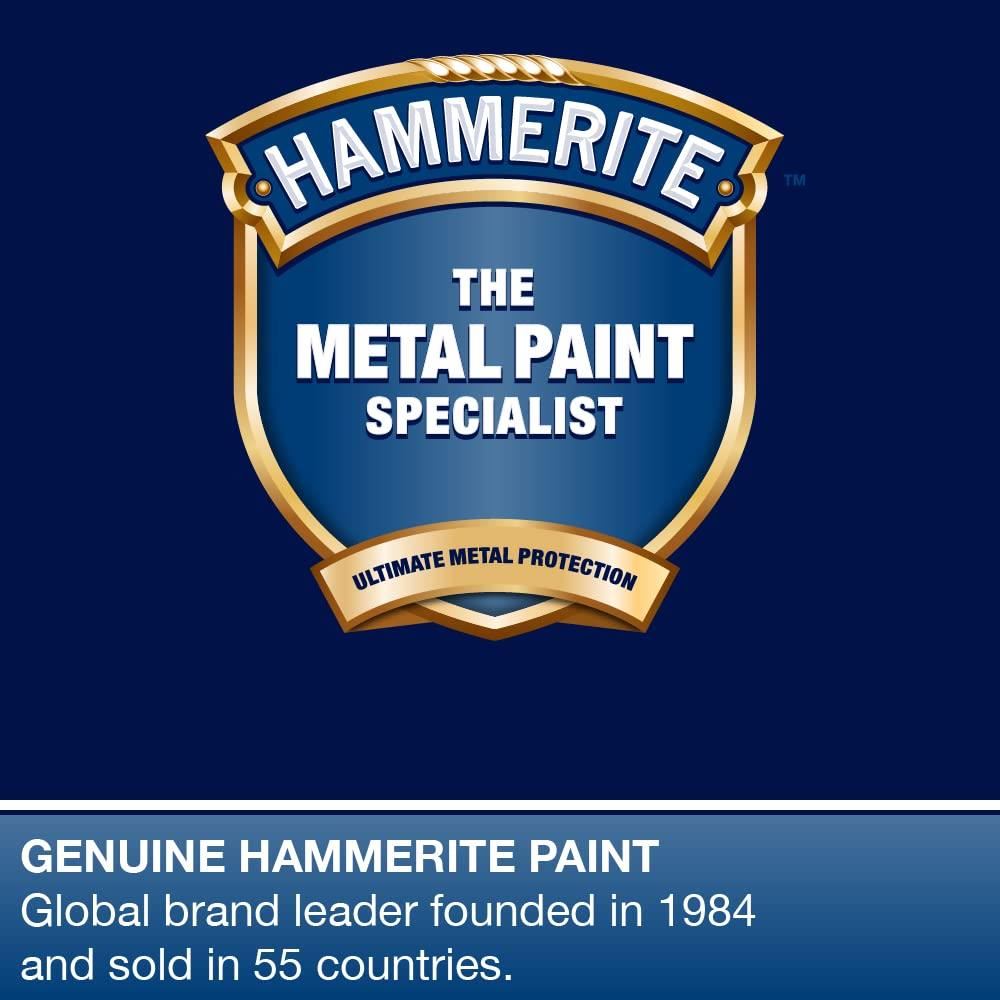 8X Hammerite Smooth Yellow Paint 250ml