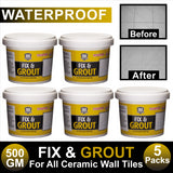 5X Fix Grout Waterproof 500G Ceramic