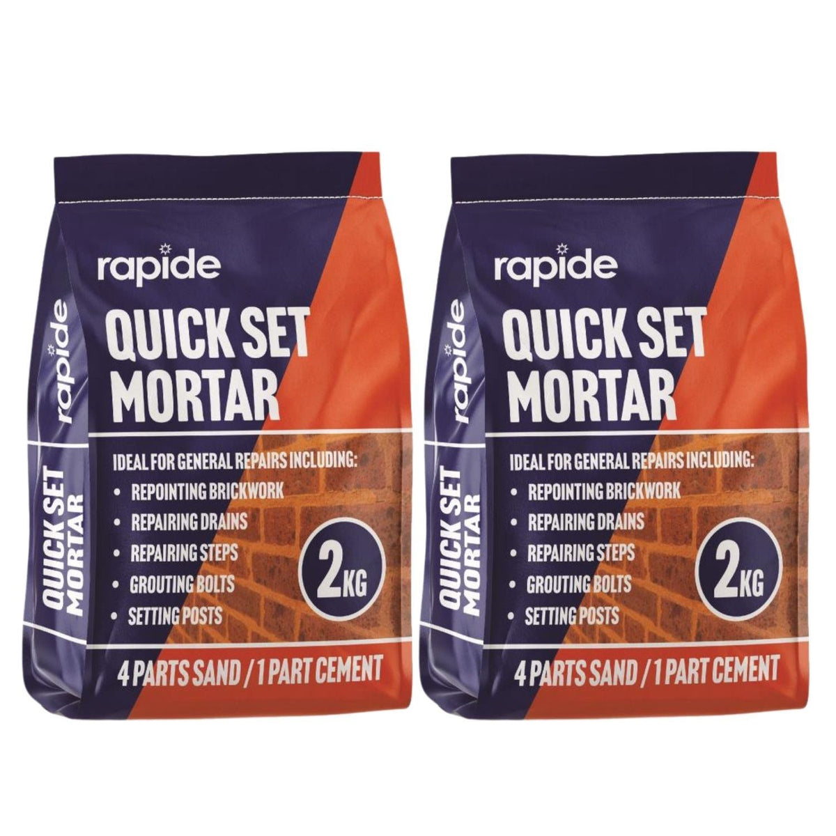 2X - Rapide Ready Mixed Concrete Mortar Bag 2Kg