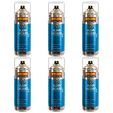6X Hycote Bodyshop Clear Lacquer Spray Paint 400ml