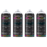 4X Midnight Black RAL 9005 Matt Spray Paint 400ml
