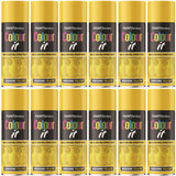 12X Paint Factory Sunshine Yellow Gloss Spray Paint 400ml