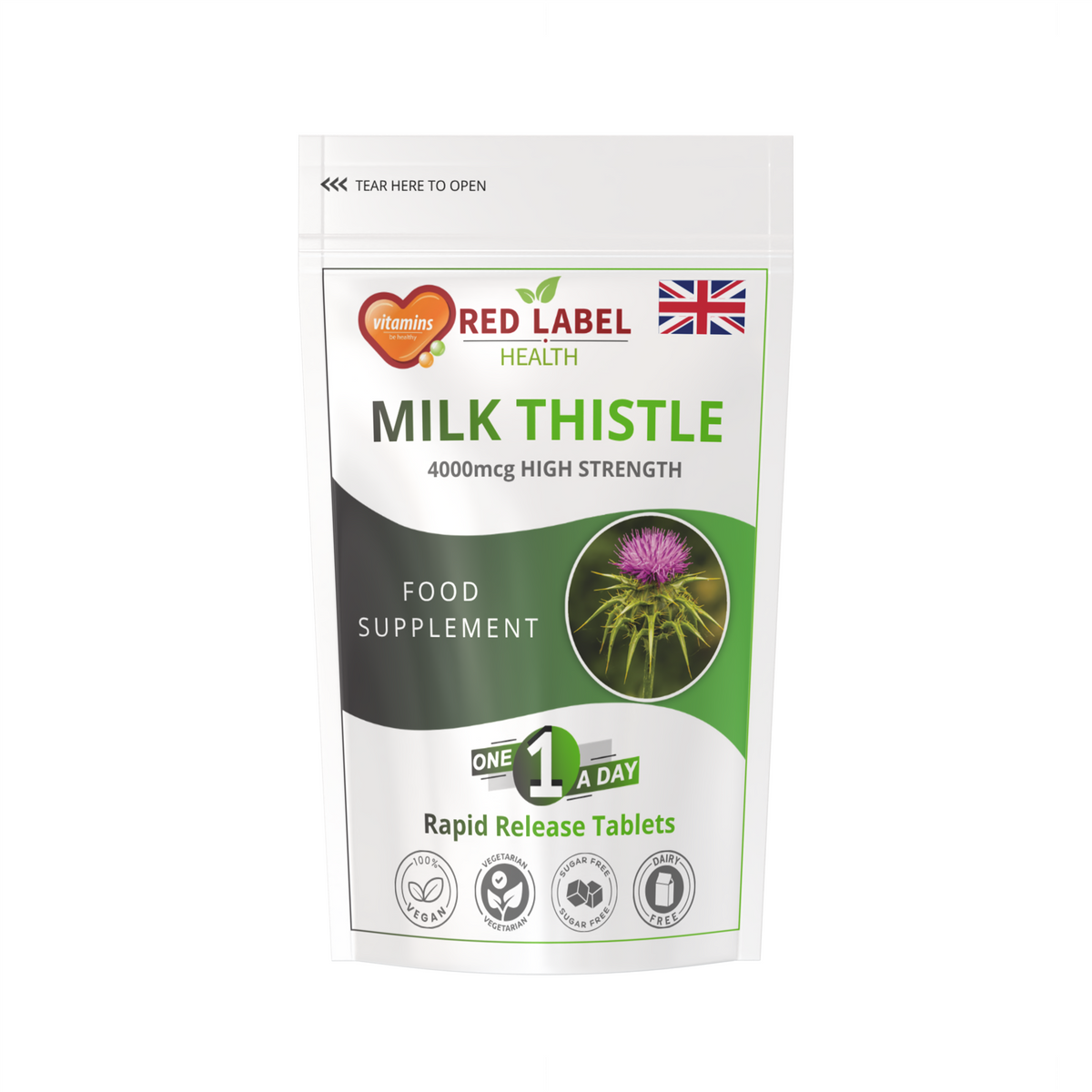 Milk Thistle Extract 4000mg - 120 Tablets
