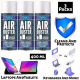 3X Air Duster Spray 400ml Air Duster Spray