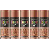 5X Paint Factory Copper  Metallic Spray Paint 400ml