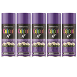 5X Paint Factory Proper Purple Gloss Spray Paint 400ml