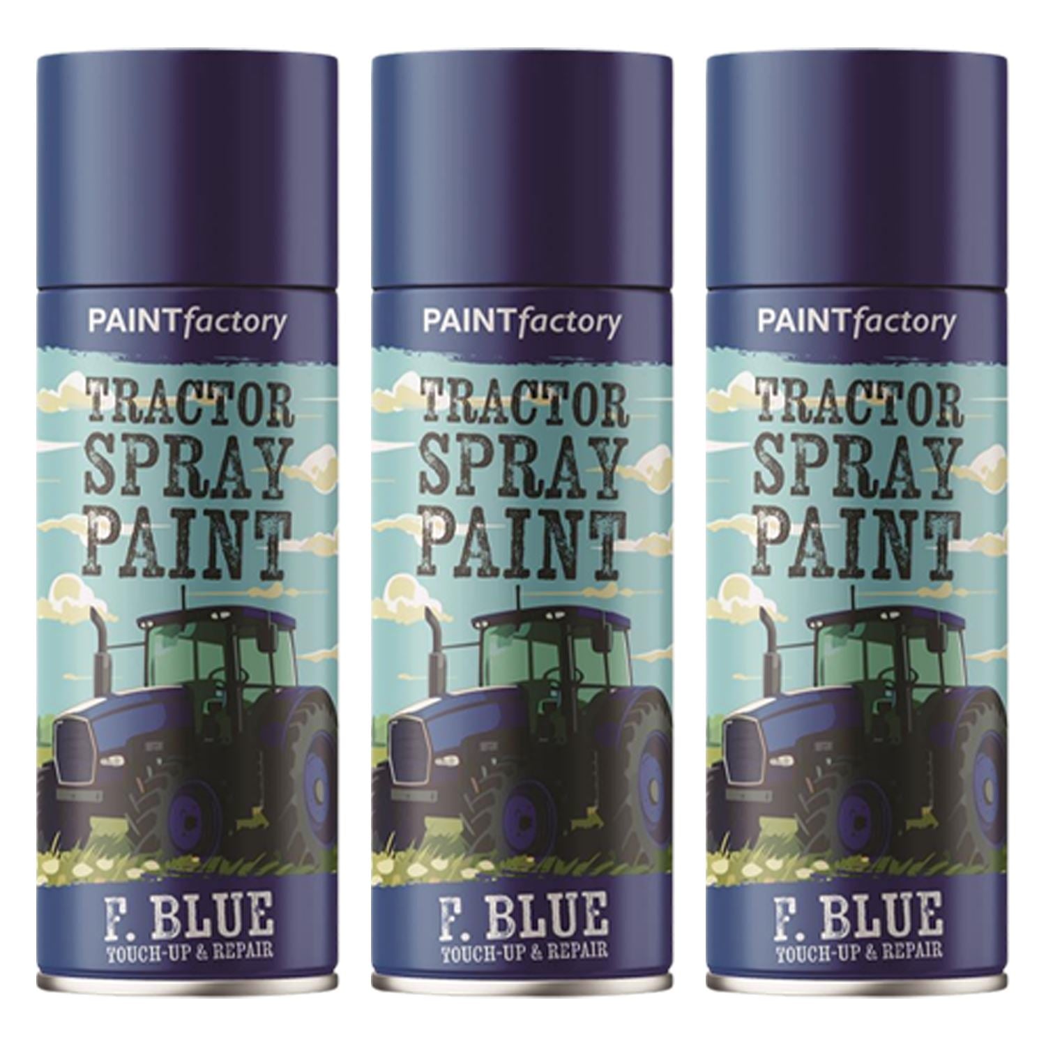 3X - Tractor Spray Paint Ford Blue 400ml Spray Paint