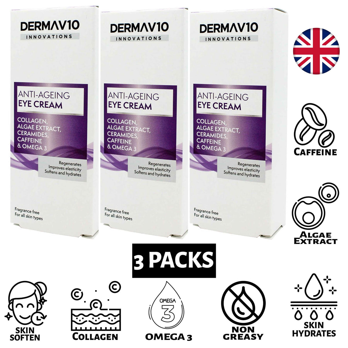 3X Innovations Anti Ageing Eye Cream 15ml Anti Ageing