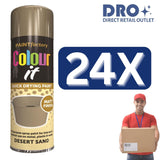 24X - Paint Factory Desert Sand Matt Spray Paint 250ml