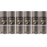 6X Paint Factory Grey Primer Spray Paint 400ml