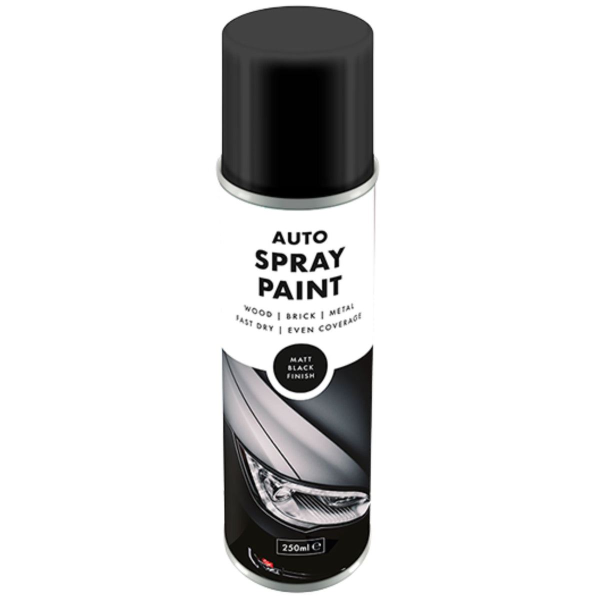 Overlay Matt Black Auto Professional Spray Paint 250ml