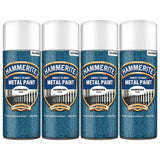 4X Hammerite Hammered White Spray Paint 400ml