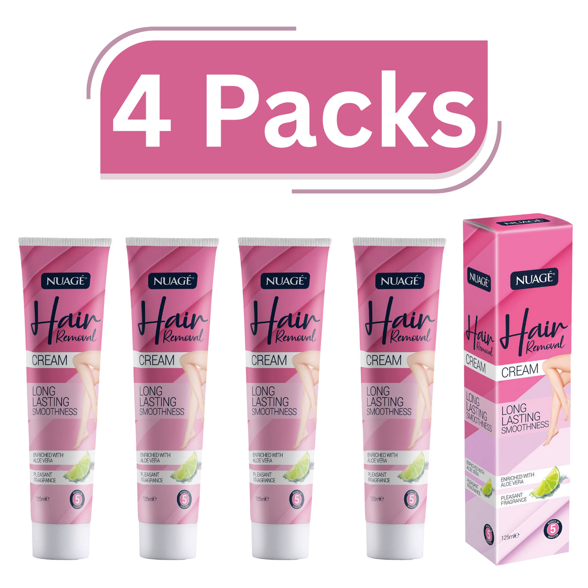 4X Nuage Hair Removal Cream Long Lasting Smoothness 125ml