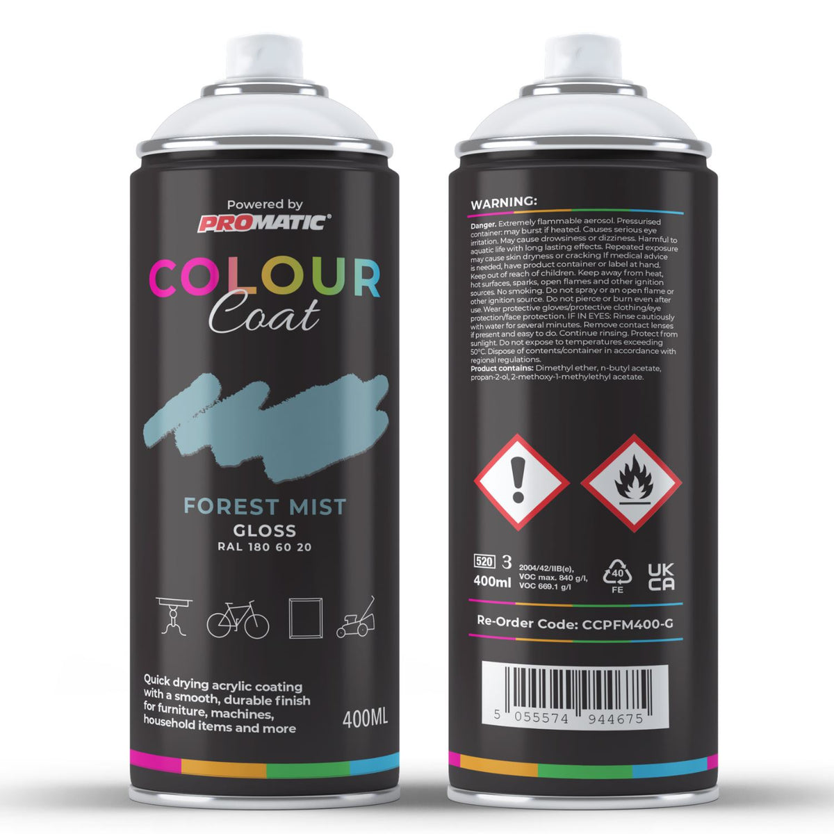Forest Mist RAL 180 60 20 Gloss Spray Paint 400ml