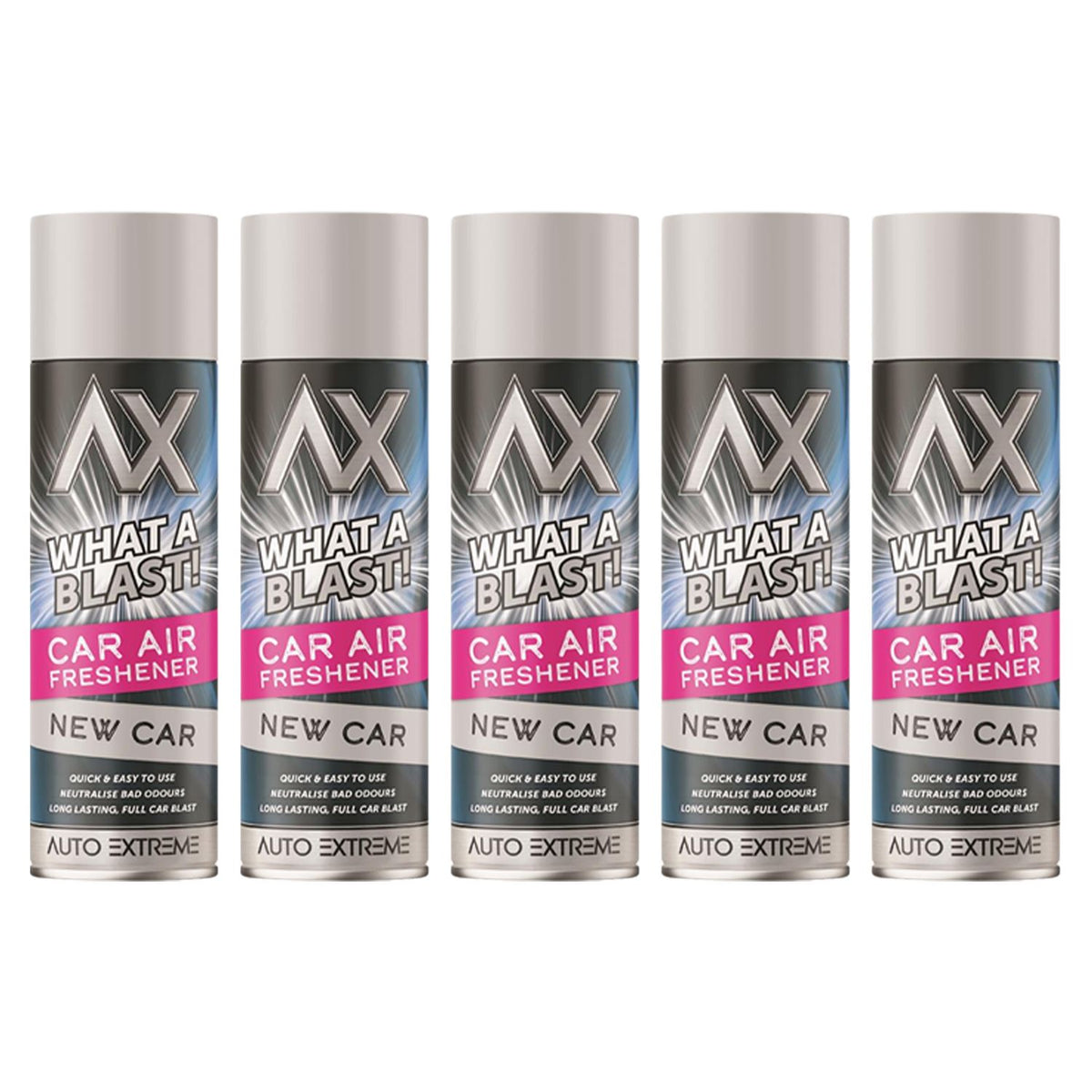 5X - What A Blast! New Car Car Air Freshener Spray 500ml Car Air Freshener