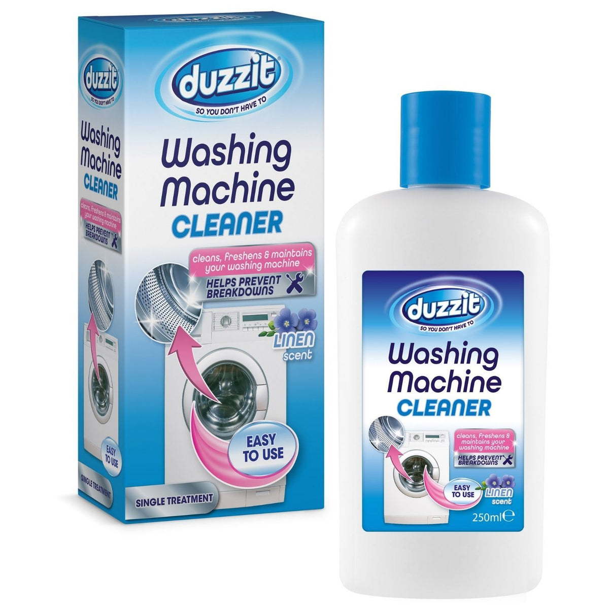 1X - Duzzit Washing Machine Cleaner Linen 250ml