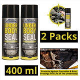 2X Underbody Seal Black Spray 400ml Spray Paint
