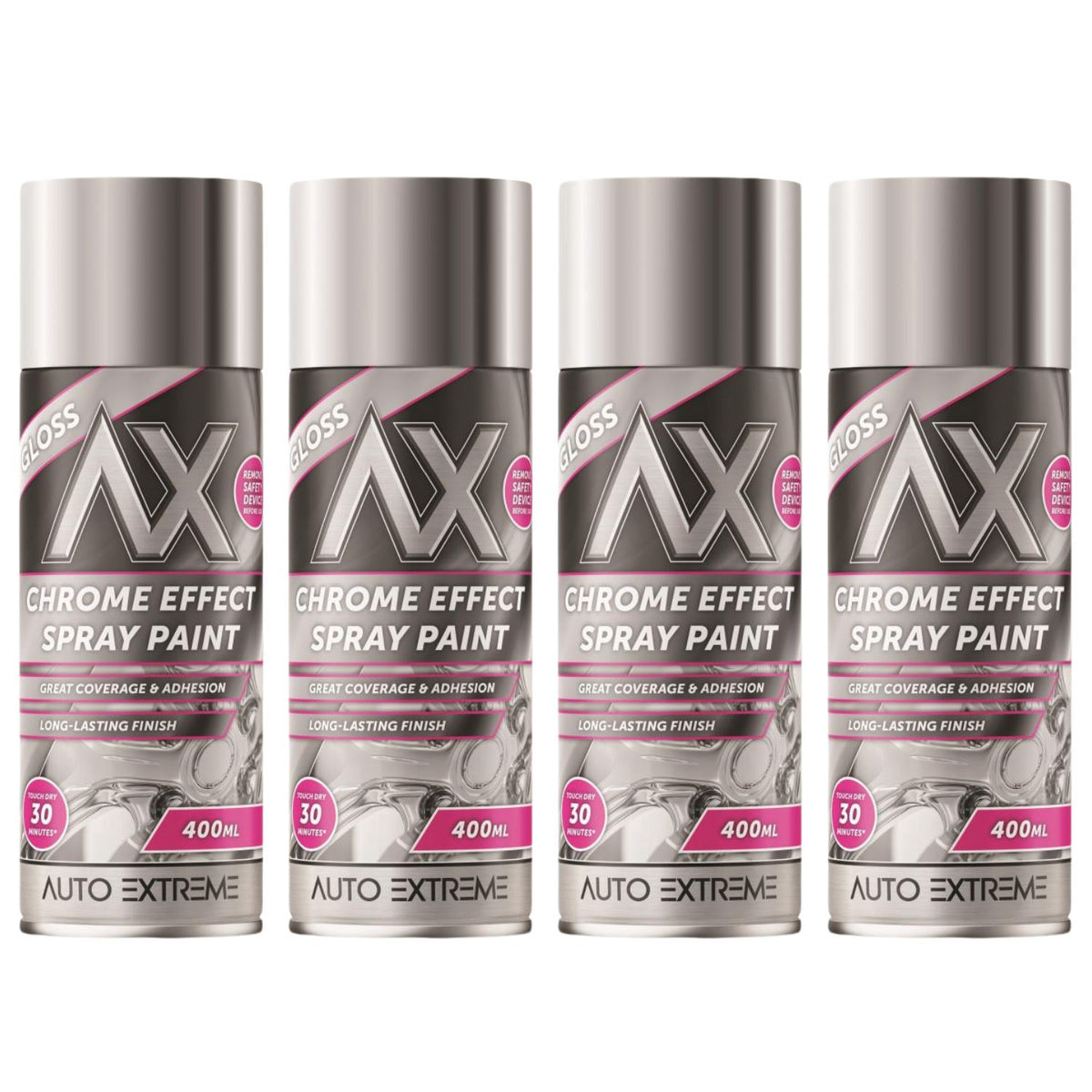 4X Auto Extreme Chrome Paint 400ml