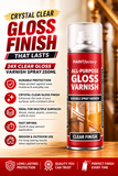24X - Paint Factory Clear Gloss Varnish Spray 250ml