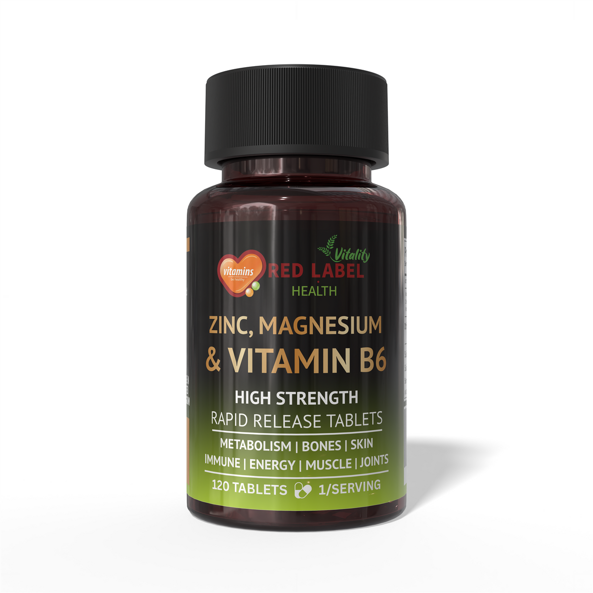ZMA - Zinc Magnesium Vitamin B6 - 120 Tablets