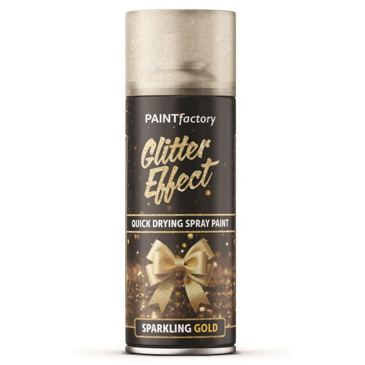 1X - Paint Factory Gold Glitter Effect Spray Paint 400ml
