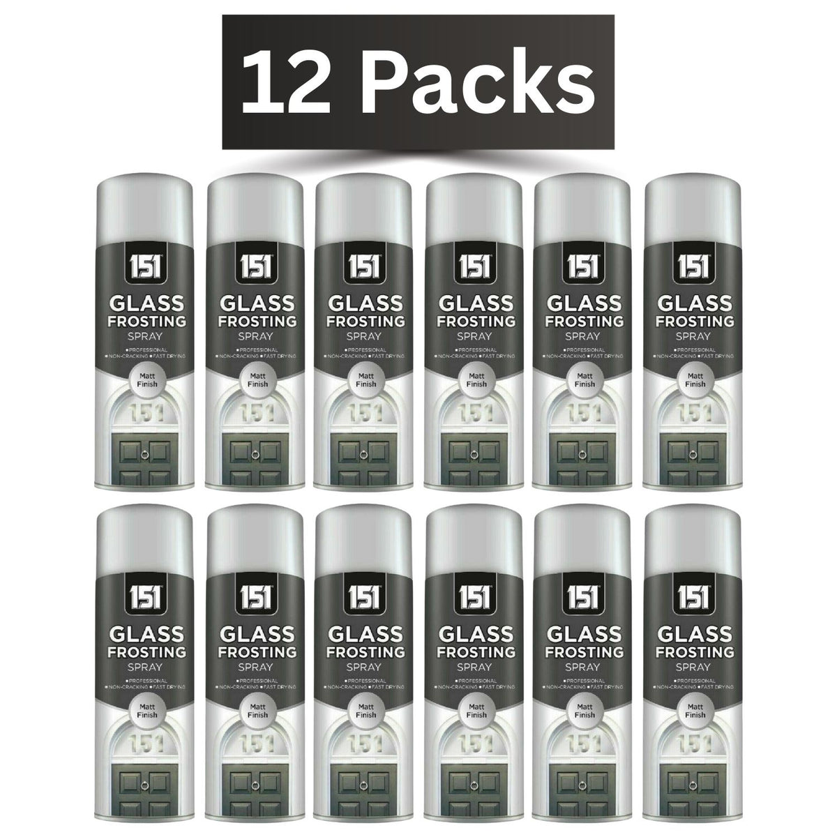 12X 151 Glass Frosting Spray 400ml