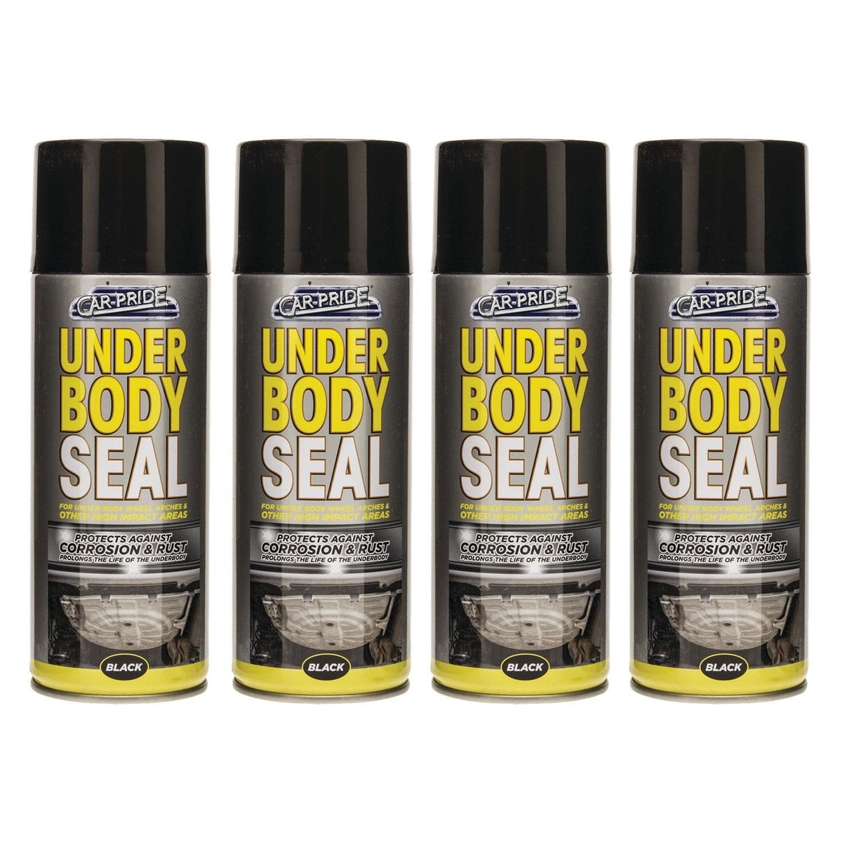 4X Underbody Seal Black Spray 400ml