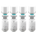 4X Overlay White Primer Matt Auto Professional Spray Paint 400ml