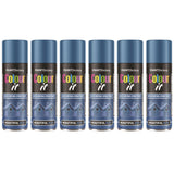 6X Paint Factory Beautiful Blue Gloss Spray Paint 250ml