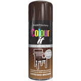 Paint Factory Espresso Brown Gloss Spray Paint 400ml Spray Paint