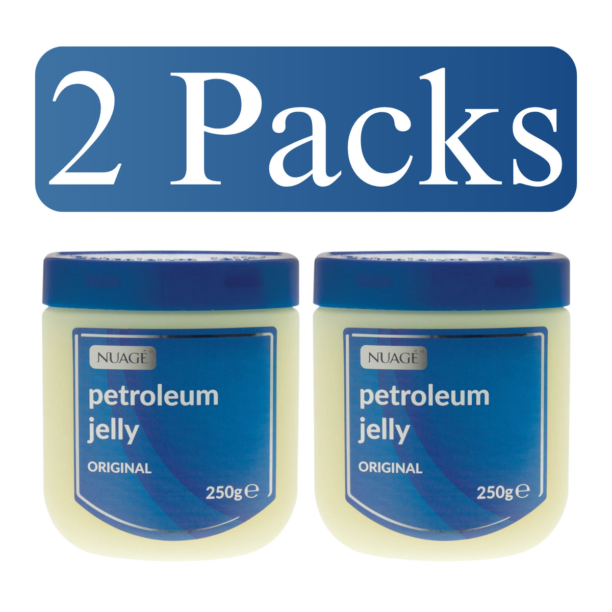 2X Nuage Original Petroleum Jelly Pot Dry Skin Protection Burns Chapping 250g