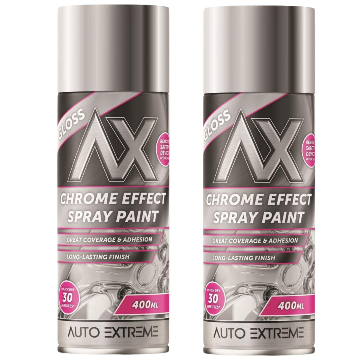 2X Auto Extreme Chrome Paint 400ml