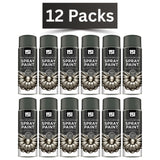 12X 151 Gun Metal Grey Metallic Gloss Spray Paint 400ml