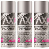3X Paint Factory Galvanised Effect Spray Paint 400ml