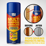 1X 151 Multi-Purpose Lubricant Spray lubricants & Penetrates 300ml