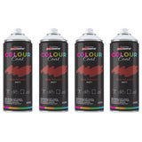 4X Red Primer Matt Spray Paint 400ml