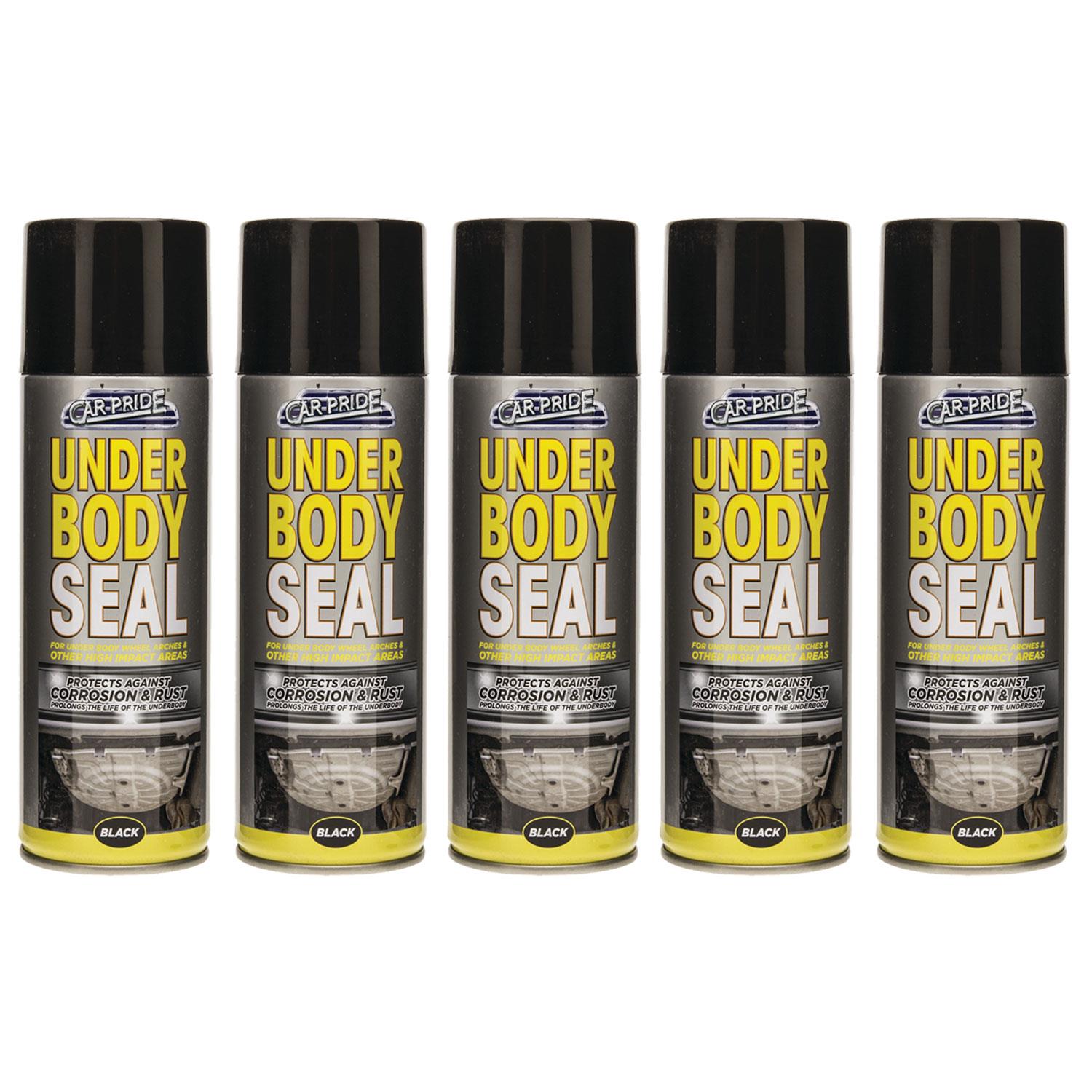 5X Underbody Seal Black Spray 400ml Spray Paint