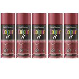 5X Paint Factory Cherry Red Gloss Spray Paint 400ml