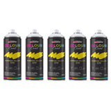 5X Sunbeam Yellow RAL 1018 Gloss Spray Paint 400ml