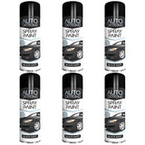 6X Auto Extreme Black Matt Spray Paint 250ml Spray Paint