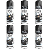 6X Auto Extreme Black Gloss Spray Paint 250ml Spray Paint