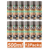 Auto Extreme Black Matt Interior Trim Cleaner Spray in 500ml cans, pack of 12 for effective cleaning