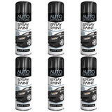 6X Auto Extreme Black Satin Spray Paint 250ml Spray Paint