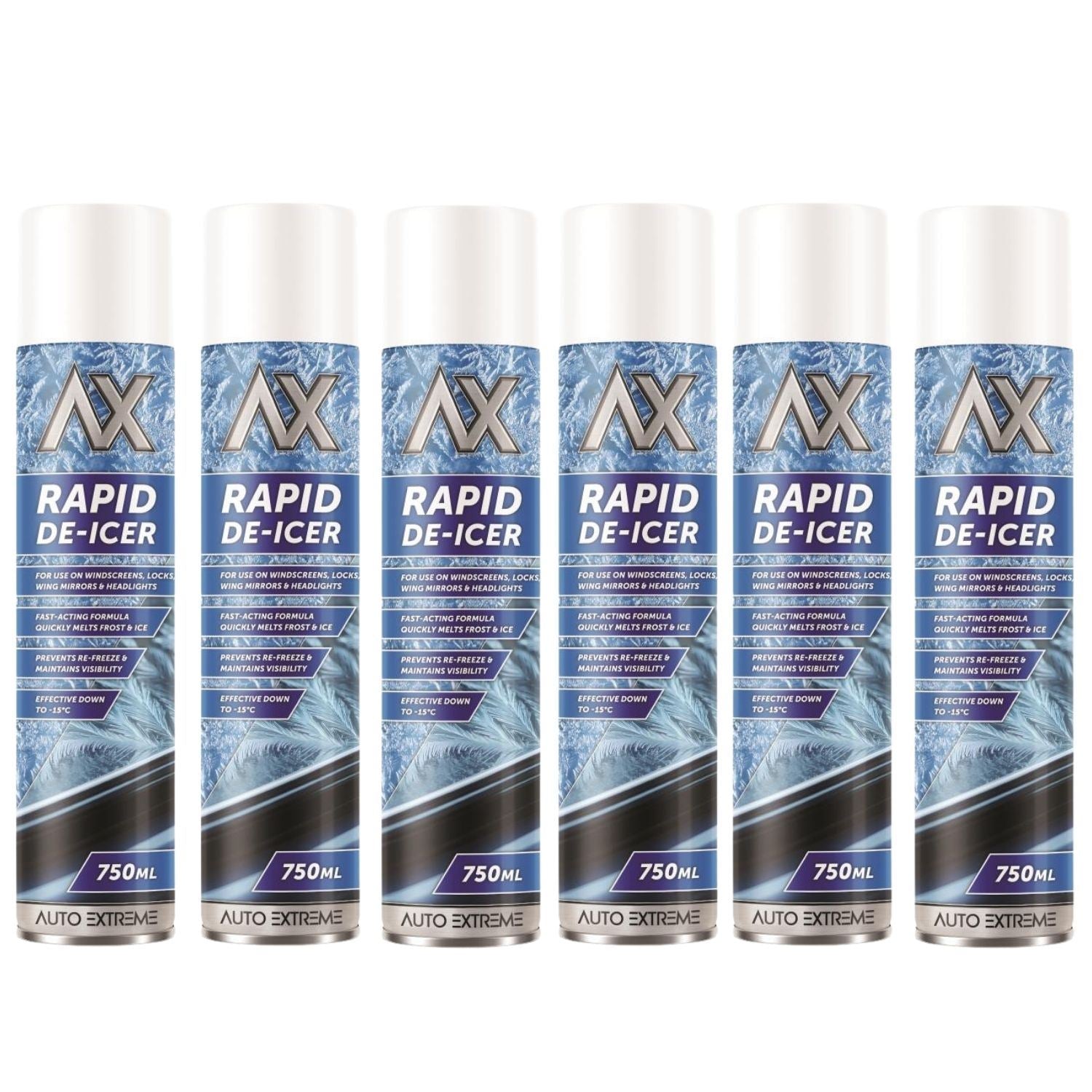 Auto Extreme Rapid De-Icer Spray for quick ice removal from freezer with fridge units