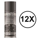 12X Auto Extreme Gun Metal Grey Spray Paint 400ml Spray Paint