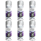 6X Auto Extreme Silver Wheel Spray Paint 250ml Spray Paint