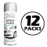 12X Auto Extreme White Gloss Spray Paint 250ml Spray Paint