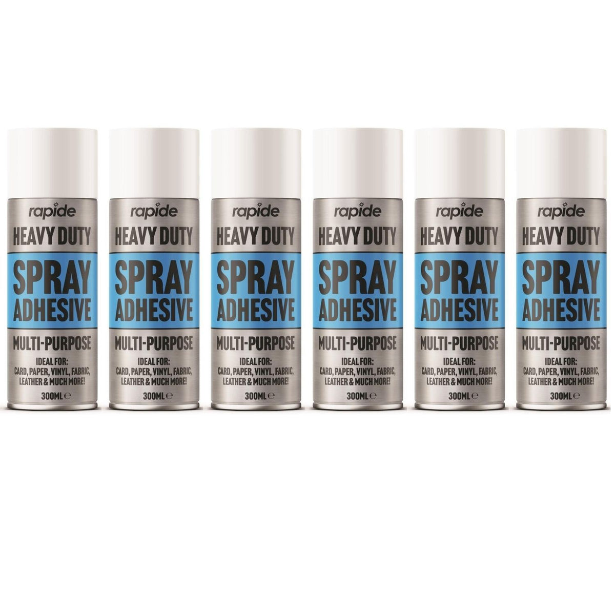 6X - Rapide Heavy Duty Spray Adhesive Glue 300ml