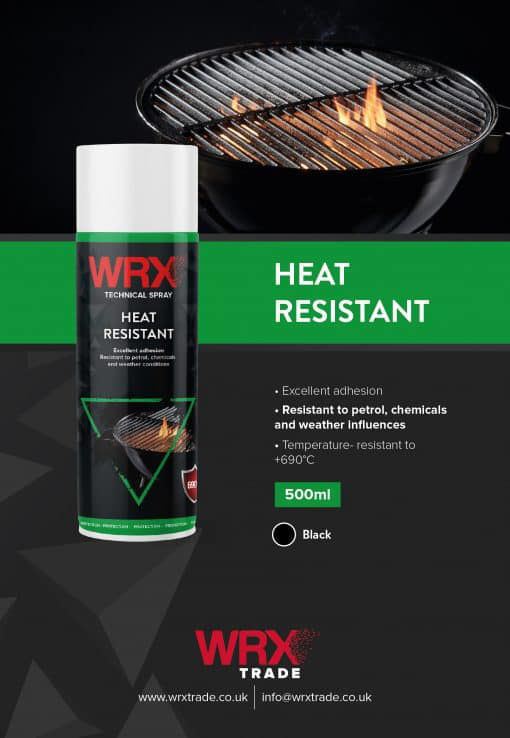 2X WRX Heat Resistant Black Spray 400ml Technical Spray